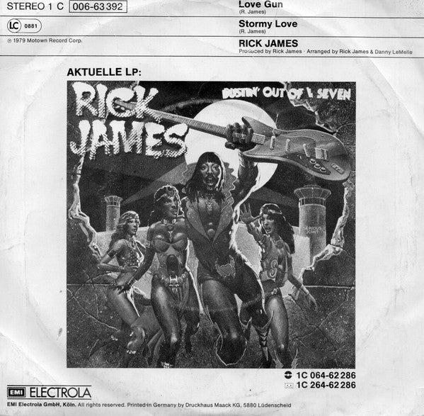 Rick James : Love Gun / Stormy Love (7", Single)