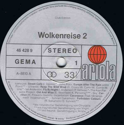 Various : Wolkenreise 2 (Zwischen Traum Und Fantasie) (LP, Comp, Club)