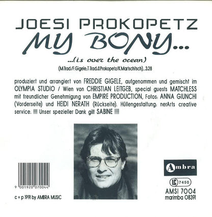 Joesi Prokopetz : My Bony ... (Is Over The Ocean) (7", Single)