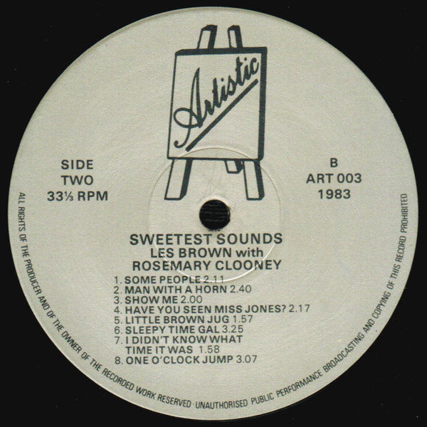 The Les Brown Orchestra* With Rosemary Clooney : Sweetest Sounds (LP, Album, Mono)