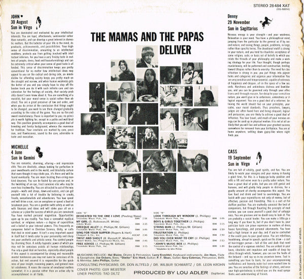 The Mamas & The Papas : Deliver (LP, Album, RE)