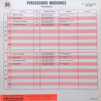 Marc Chantereau & Pierre-Alain Dahan : Percussions Modernes (Volume 3) (LP)