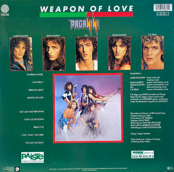 Paganini : Weapon Of Love (LP, Album)