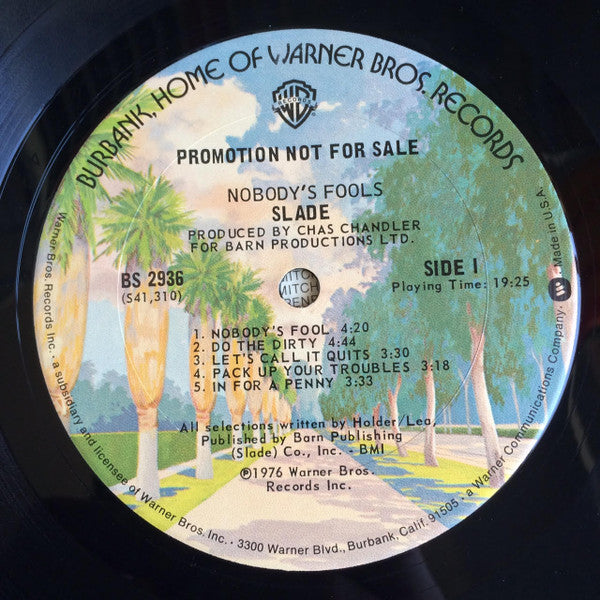 Slade : Nobody's Fools (LP, Album, Promo)