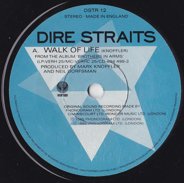 Dire Straits : Walk Of Life (7", Single, Pap)