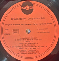Chuck Berry : 20 Greatest Hits (LP, Comp, Ora)