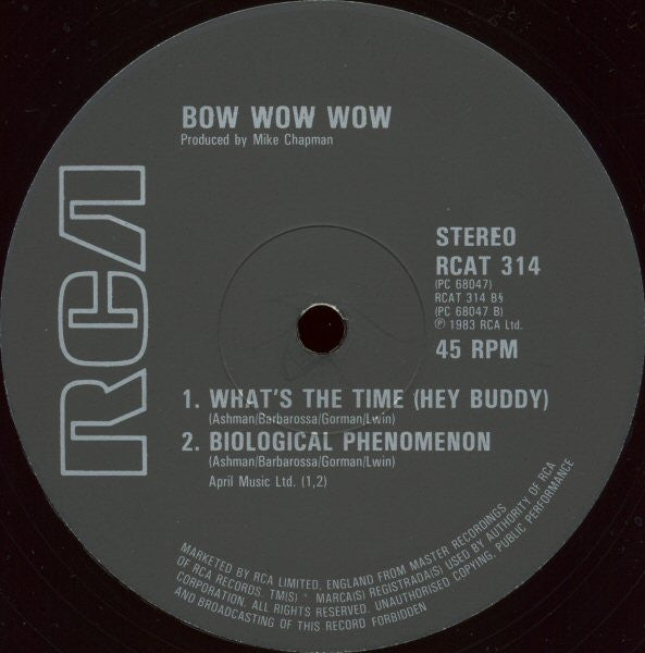 Bow Wow Wow : Do You Wanna Hold Me? (12")