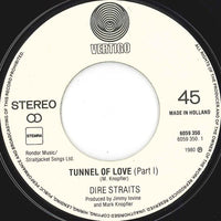 Dire Straits : Tunnel Of Love (Part 1 & 2) (7", Single)