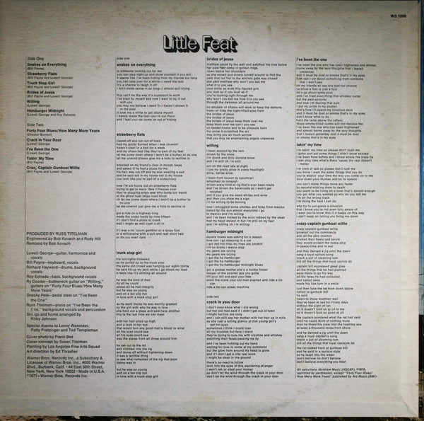 Little Feat : Little Feat (LP, Album, RE, Ter)