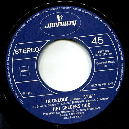 Gelders Duo* : In Een Huisje Op De Hei (Daar Wil Ik Wonen) (7", Single)