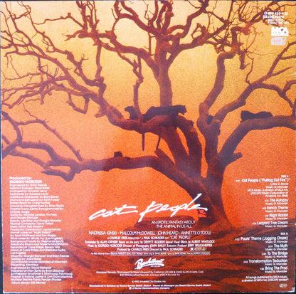Giorgio Moroder : Cat People (Original Soundtrack) (LP, Album)