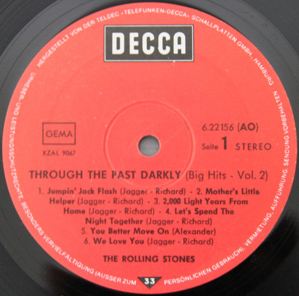 The Rolling Stones : Through The Past, Darkly (Big Hits Vol. 2) (LP, Comp)