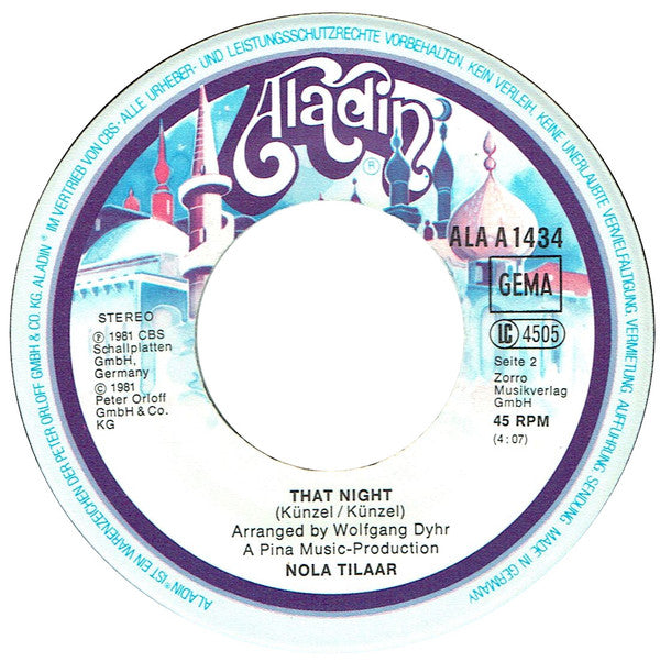 Nola Tilaar : Just A Vision (7", Single)