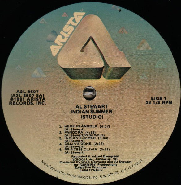 Al Stewart : Live Indian Summer (2xLP, Album, Gat)
