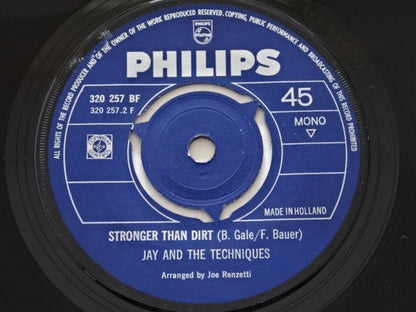 Jay & The Techniques : Apples, Peaches, Pumpkin Pie / Stronger Than Dirt (7", Single, Mono)
