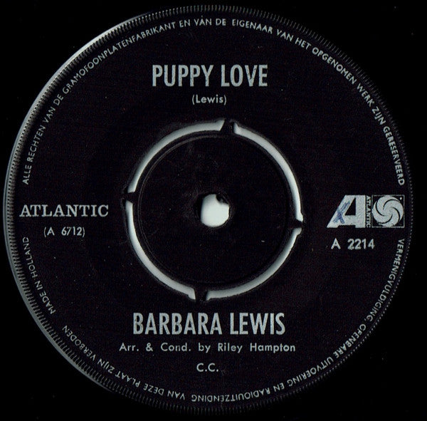 Barbara Lewis : Snap Your Fingers / Puppy Love (7", Single)
