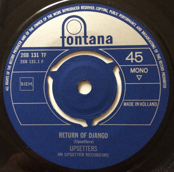 The Upsetters : Return Of Django (7", Single, Mono)