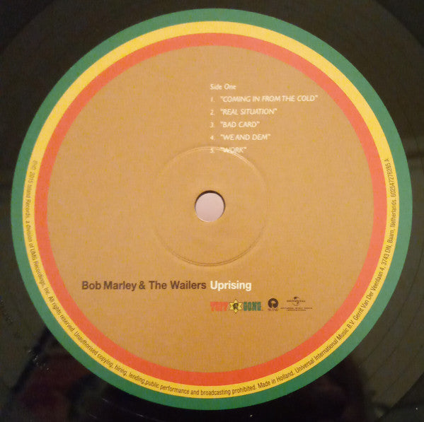 Bob Marley & The Wailers : Uprising (LP, Album, RE, 180)