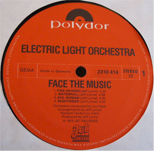 Electric Light Orchestra : Face The Music (LP, Album)