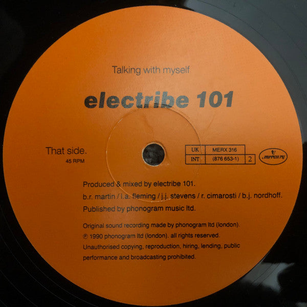 Electribe 101 : Talking With Myself (Limited Edition) (12", Ltd)