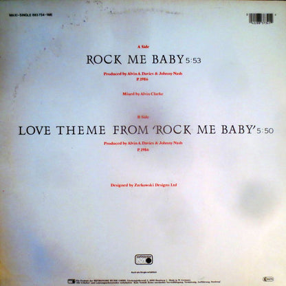 Johnny Nash : Rock Me Baby (12", Maxi)