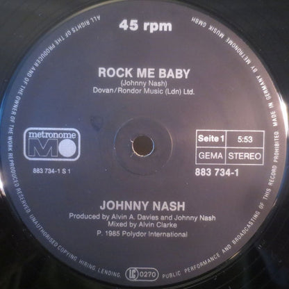 Johnny Nash : Rock Me Baby (12", Maxi)
