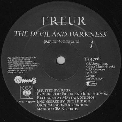 Freur : The Devil And Darkness (12", Single)