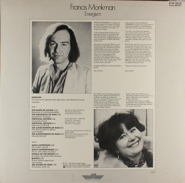 Francis Monkman : Energism (LP, Album)