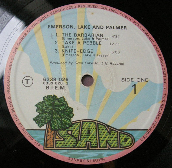 Emerson Lake & Palmer* : Emerson Lake & Palmer (LP, Album, RP)