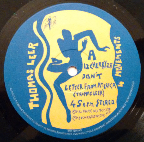 Thomas Leer : 4 Movements (12", EP)