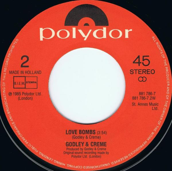 Godley & Creme : Cry (7", Single)