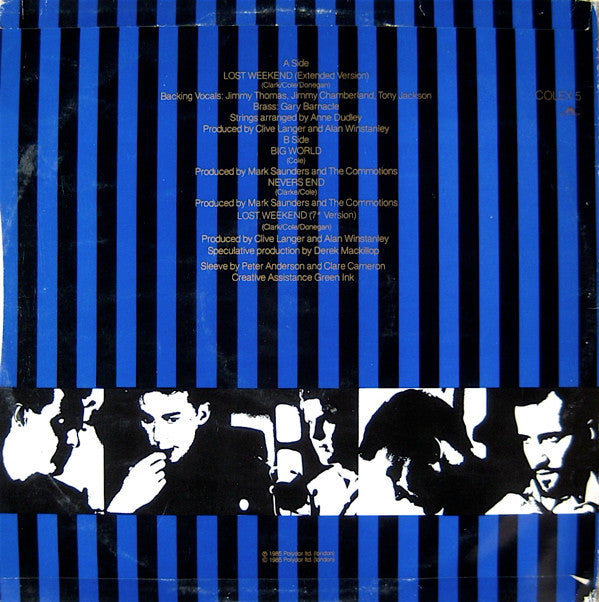Lloyd Cole And The Commotions* : Lost Weekend (Extended Version) (12", Single)