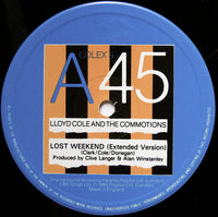 Lloyd Cole And The Commotions* : Lost Weekend (Extended Version) (12", Single)