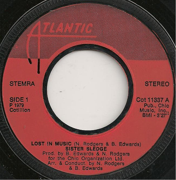 Sister Sledge : Lost In Music (7", Single, Inj)