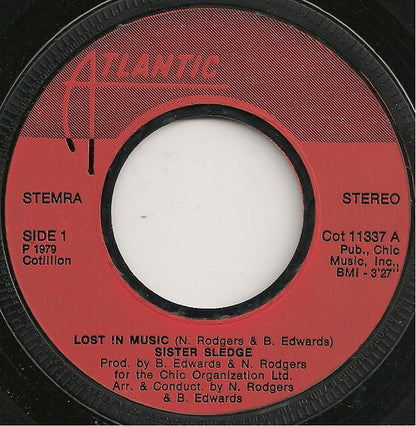 Sister Sledge : Lost In Music (7", Single, Inj)