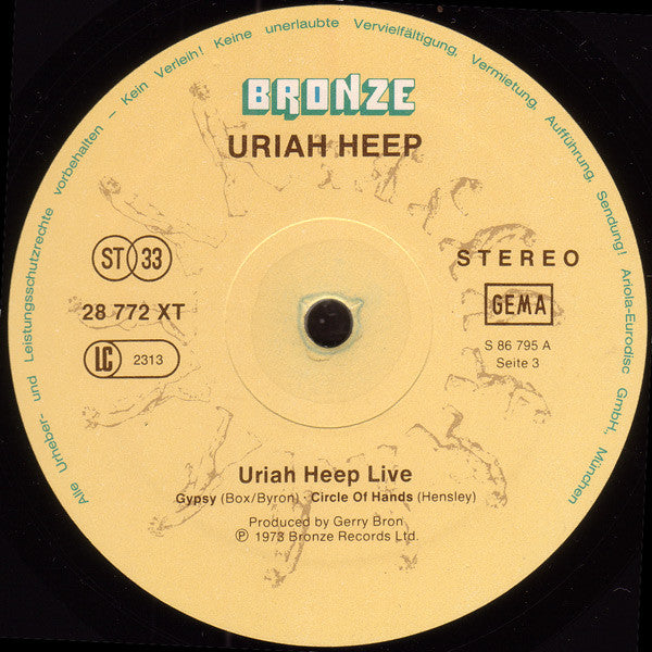 Uriah Heep : Uriah Heep Live (2xLP, Album, RE, Pal)