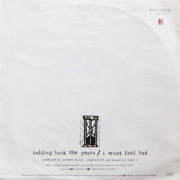 Simply Red : Holding Back The Years (7", Single)