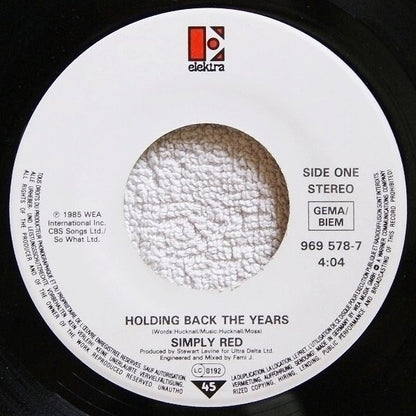 Simply Red : Holding Back The Years (7", Single)