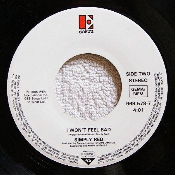 Simply Red : Holding Back The Years (7", Single)