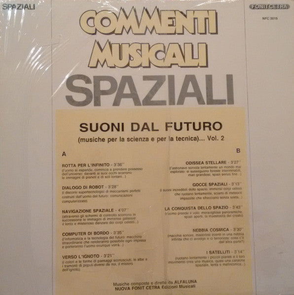 Alfaluna : Spaziali - Suoni Dal Futuro Vol. 2 (LP, Promo)