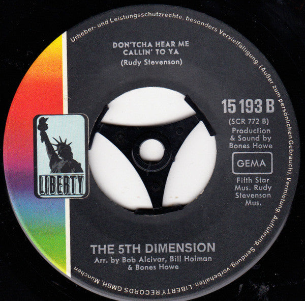 The Fantastic 5th Dimension* : Aquarius (Let The Sunshine In) (7", Single)