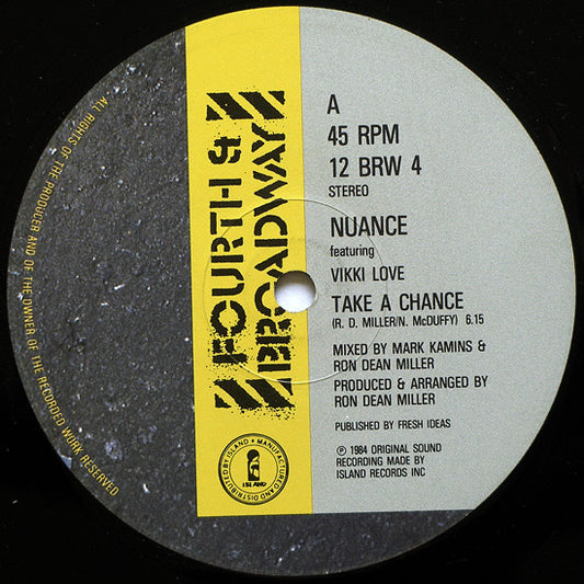 Nuance Featuring Vikki Love : Take A Chance (12")