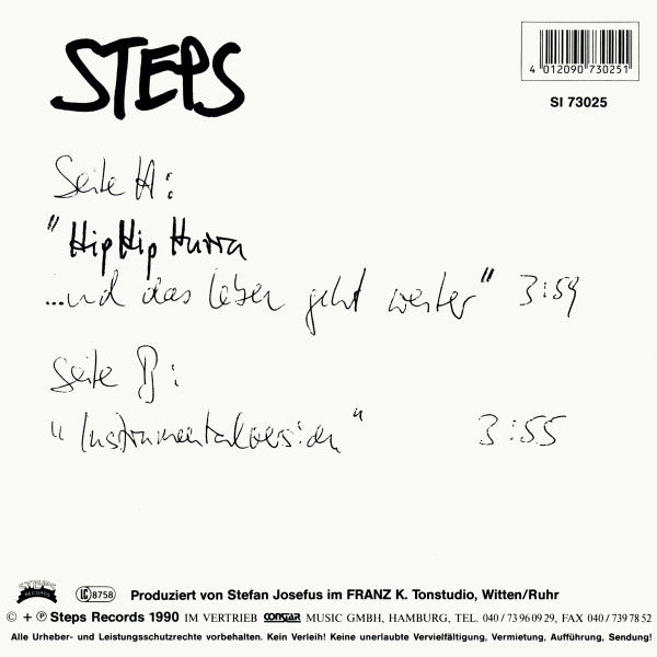 Der Steps : Hip Hip Hurra ...Und Das Leben Geht Weiter (7", Single)