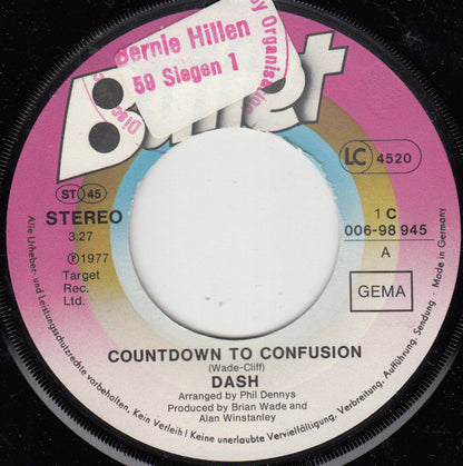 Dash (51) : Countdown To Confusion (7", Single)