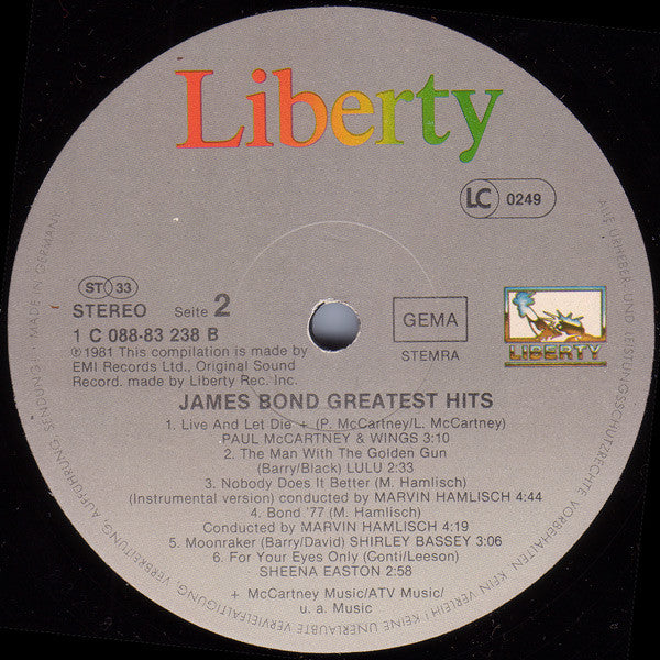 Various : James Bond Greatest Hits (LP, Comp)