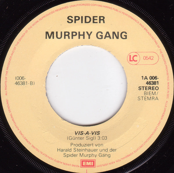 Spider Murphy Gang : Skandal Im Sperrbezirk (7", Single)