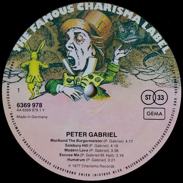Peter Gabriel : Peter Gabriel (LP, Album, RP)