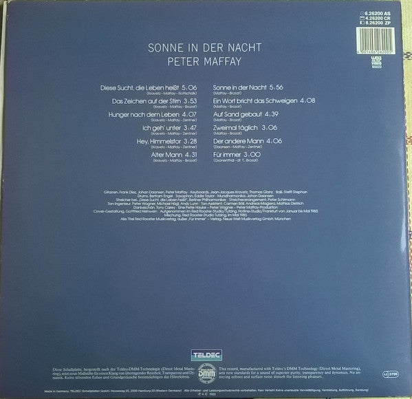 Peter Maffay : Sonne In Der Nacht (LP, Album, Ltd, wit)