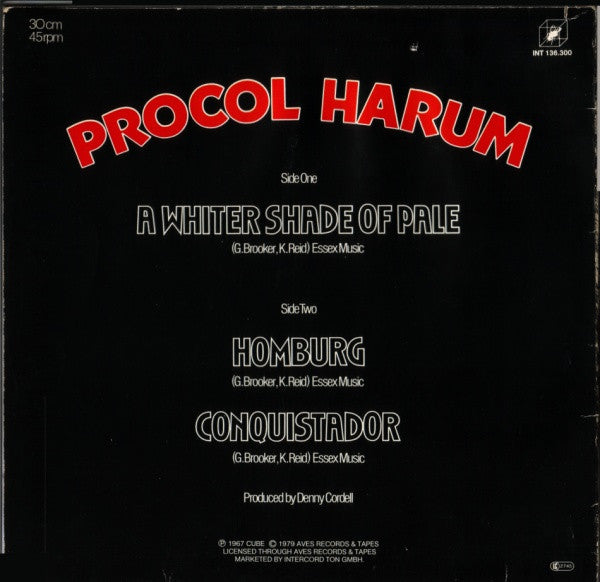 Procol Harum : A Whiter Shade Of Pale (12", Pic)