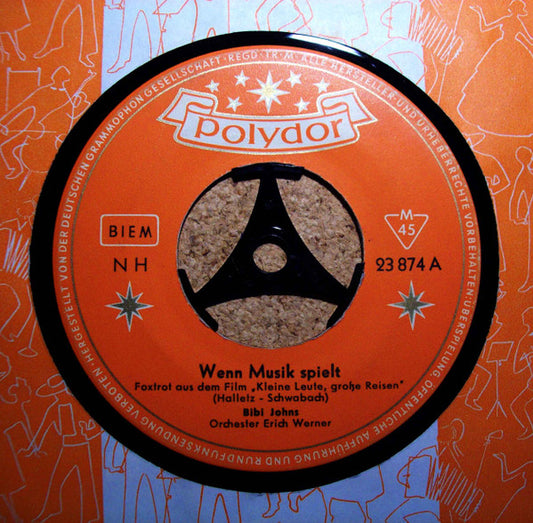 Bibi Johns : Wenn Musik Spielt / Rocky Robby (7", Single, Mono)